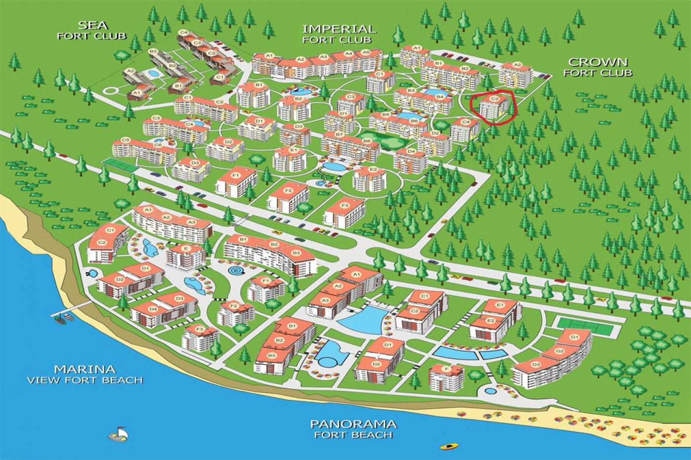 Fort Noks apartament Crown C2 241